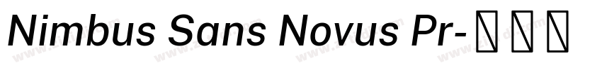 Nimbus Sans Novus Pr字体转换